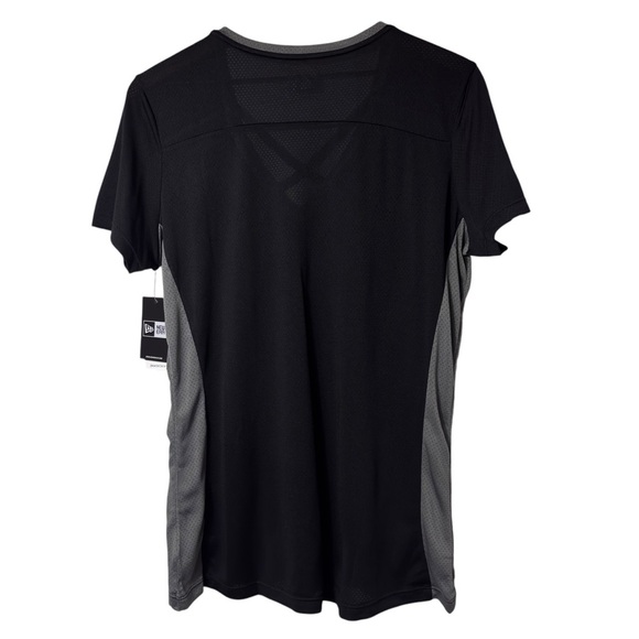 NEW ERA SPURS SAN ANTONIO BLACK GREY WOMEN T-SHIRT SIZE LARGE BRAND NEW WITH TAG - Picture 2 of 6